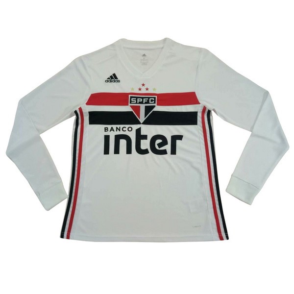 Maillot Football São Paulo Domicile ML 2019-20 Blanc